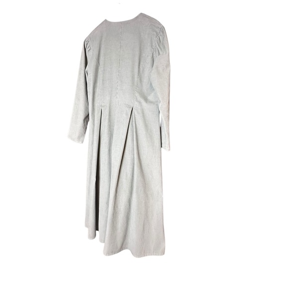 Seeds Natural Fiber Clothing Sage Green Corduroy Pleated Cover Jacket sz M - Picture 8 of 10